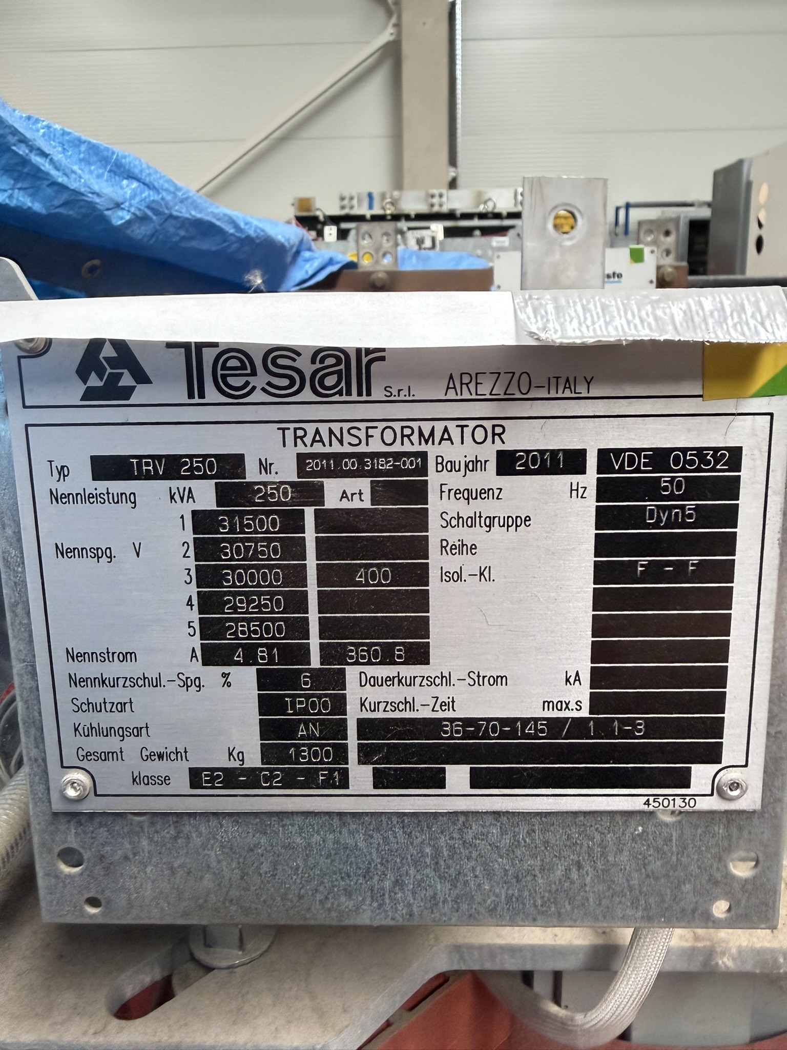 Zdjęcie produktu: Transformator suchy żywiczny 250 kVA Tesar